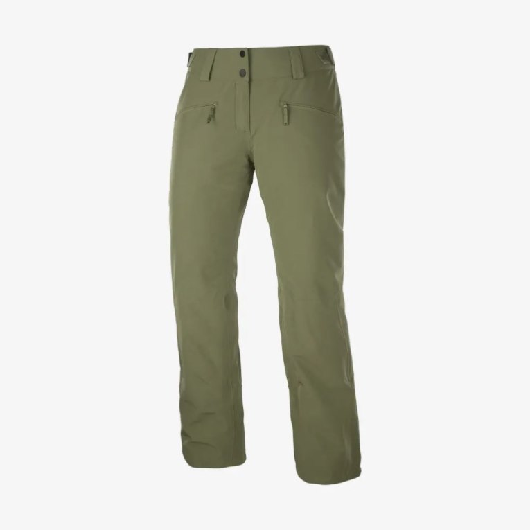 Pantalones De Esquí Salomon Edge Mujer Verde Oliva | MX XJNM423